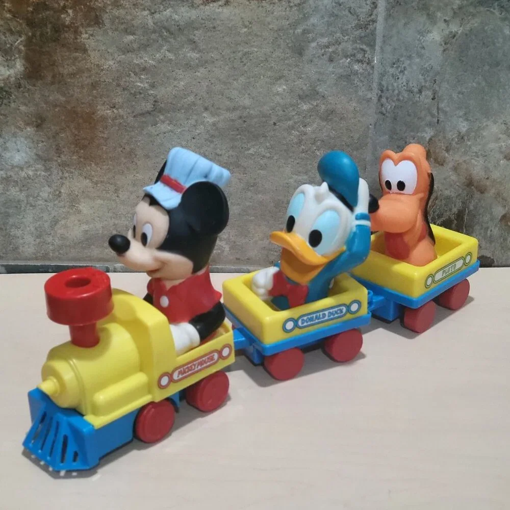 Vintage Disney Mickey Mouse Train with Donald Duck Pluto Wind Up